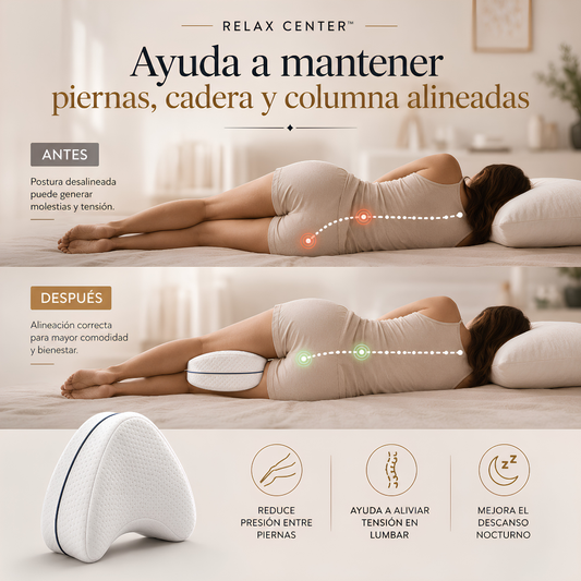 Almohada Ergonómica para Piernas y Espalda. Relax Pillow™