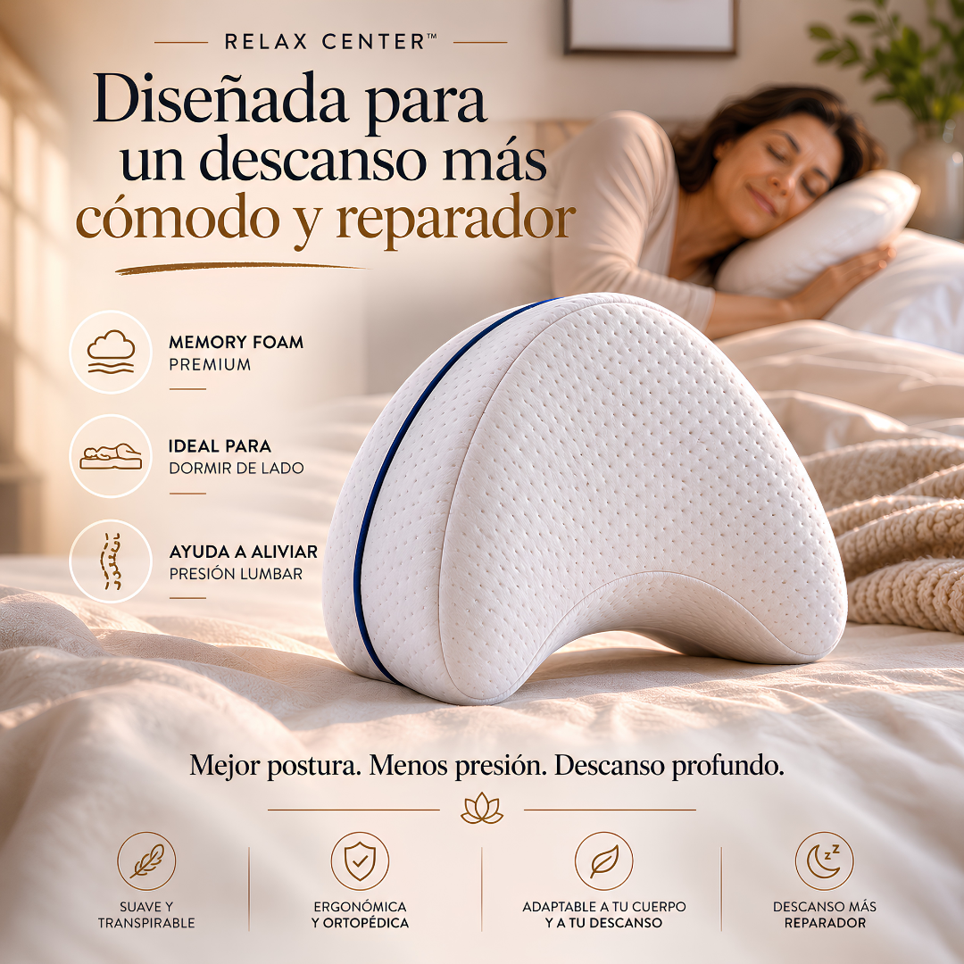 Almohada Ergonómica para Piernas y Espalda. Relax Pillow™